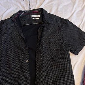 denim and flower shirt size M